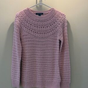 Ralph Lauren Light Pink Crochet Sweater